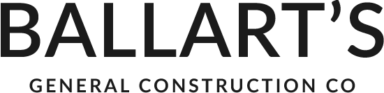 Ballart's General Construction Co. logo in bold black text.